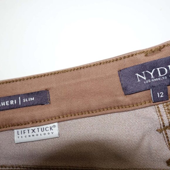 Not Your Daughter's Womens Sheri Slim Jeans Size 12 Brown High Rise 29.5" Inseam - Picture 3 of 7